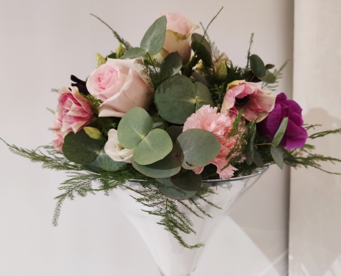 La coupe Martini et sa boule de fleurs